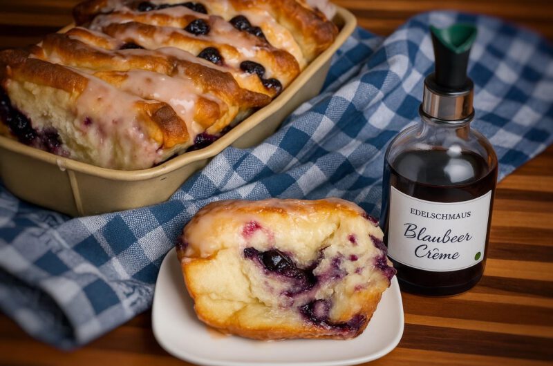 Fluffiges Blaubeer Zupfbrot